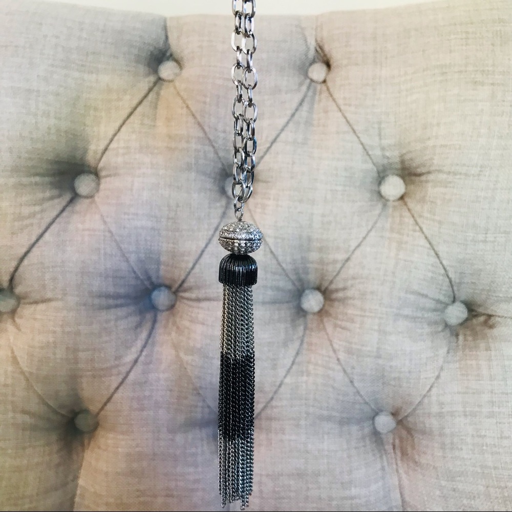 Silver and Black Nygard Necklace
